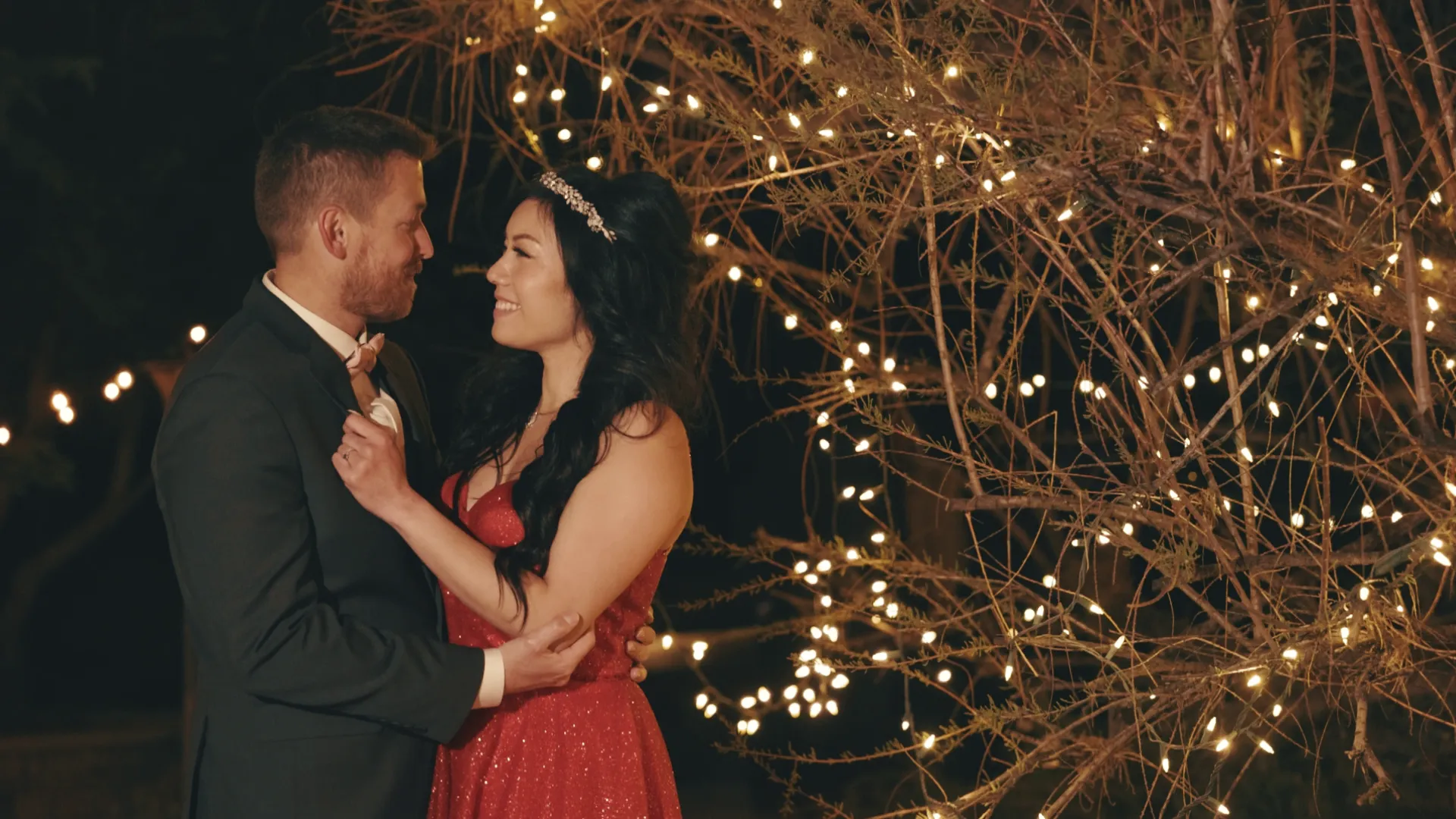 Wedding film still — Debbie & Nick