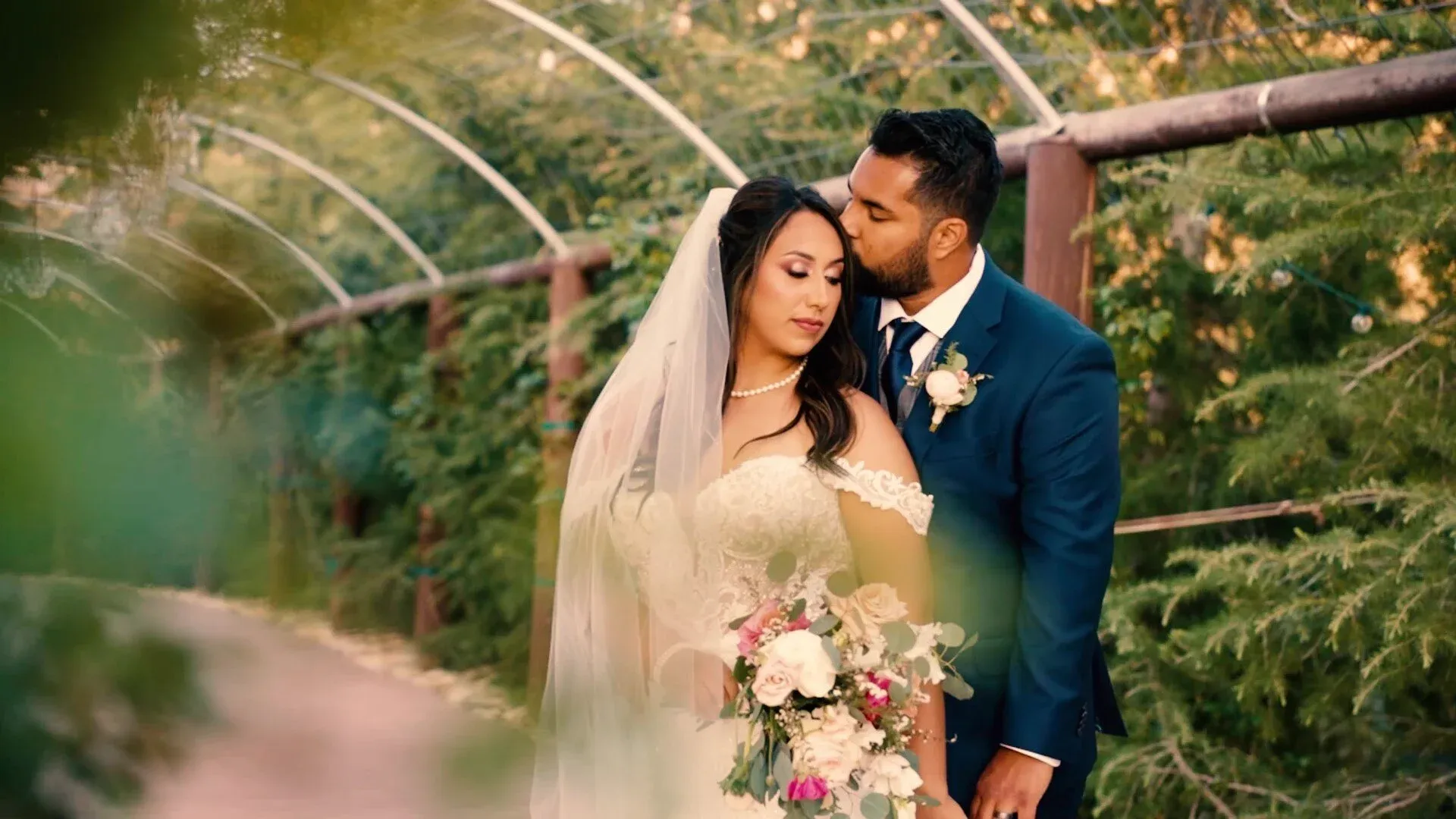 Wedding film still — Giselle & Alberto