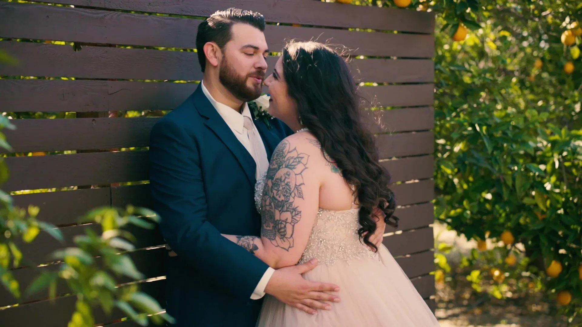 Wedding film still — Larissa & Chris